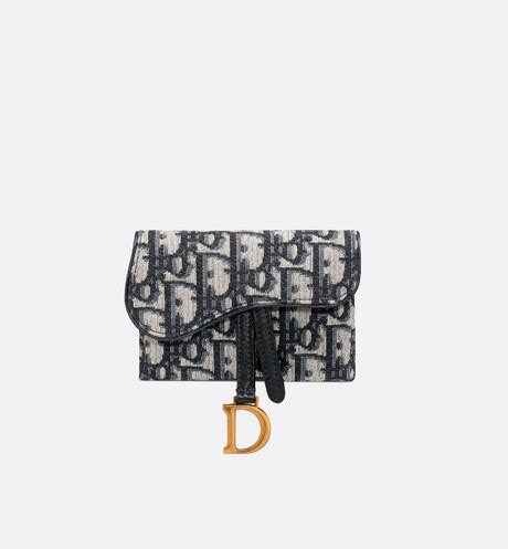 blue saddle dior oblique jacquard nano pouch|Bags .